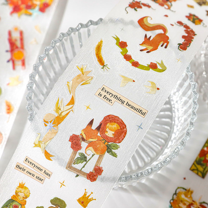 Rose Planet Frosted Masking Tapes The Little Prince Tapes