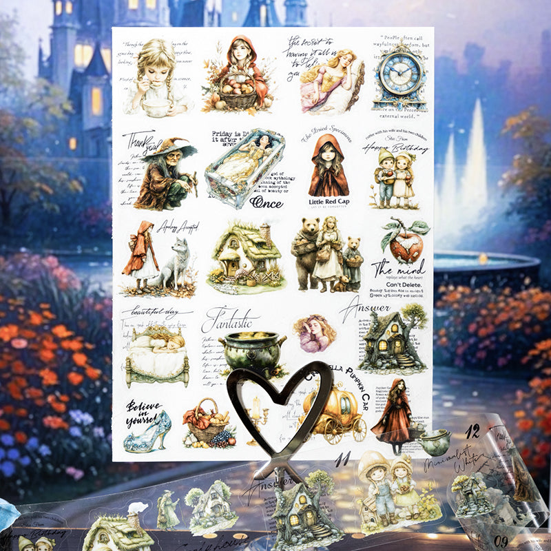 Dark Fairy Tale Pre-cut PET Tapes Princess Story Tales