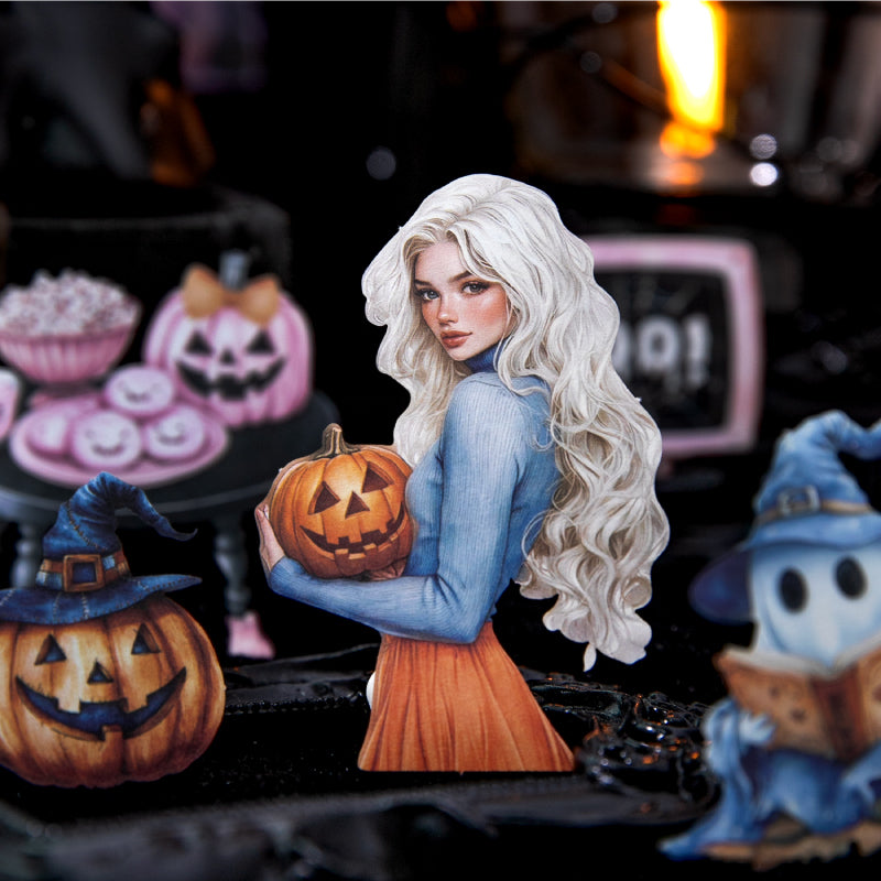 "Surprise Halloween" 20pcs Paper Stickers Festival Stickers for Scrapbooking