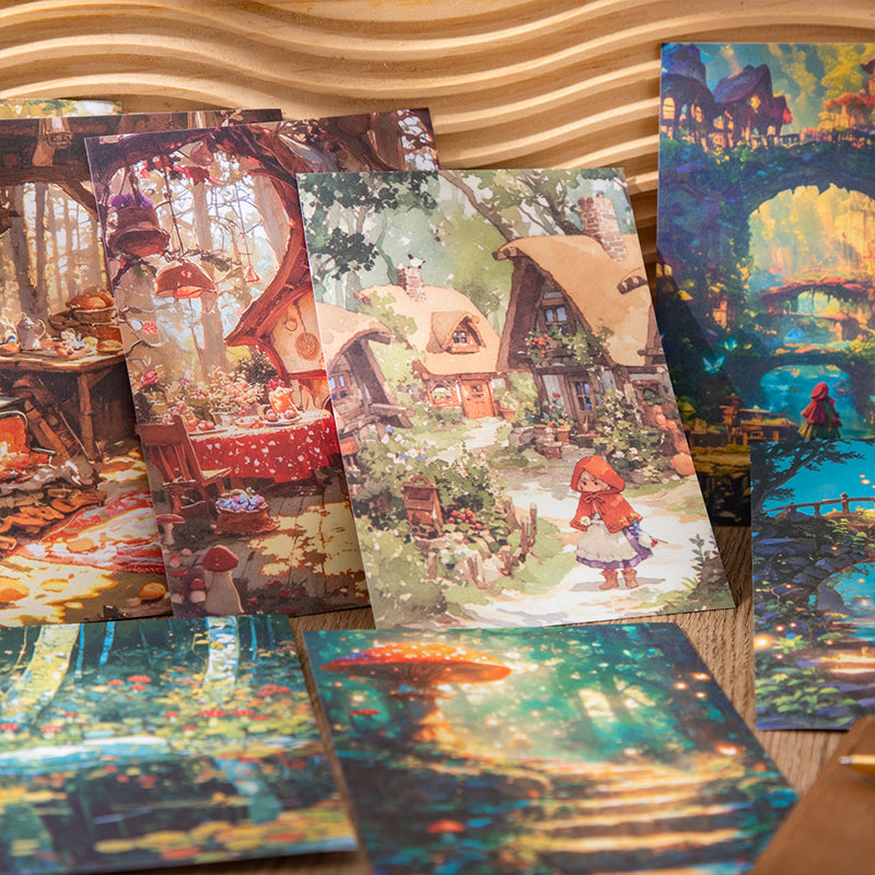 "Beauty Dream" 10pcs Fairytale Washi Background Stickers