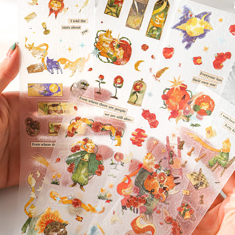 Rose Planet Frosted Masking Tapes The Little Prince Tapes
