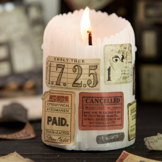 "Vintage Labels" Pre-cut Washi Tapes for Scrapbooking