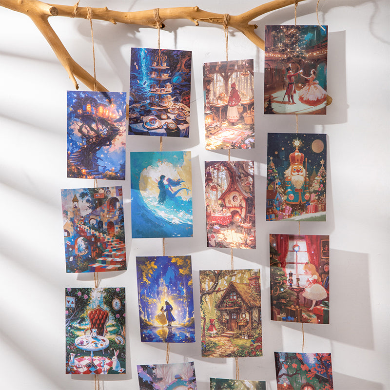 "Beauty Dream" 10pcs Fairytale Washi Background Stickers