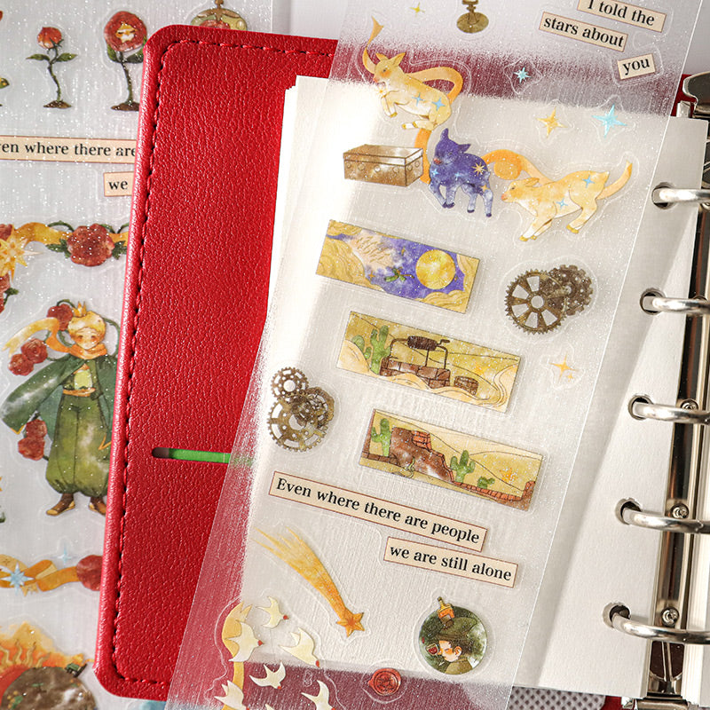 Rose Planet Frosted Masking Tapes The Little Prince Tapes