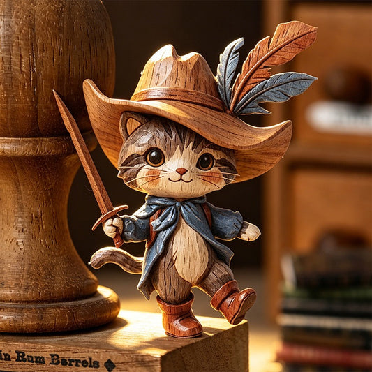 Adventures of the Marionette Fairy Tale 30pcs Wooden-like Cardboard Stickers
