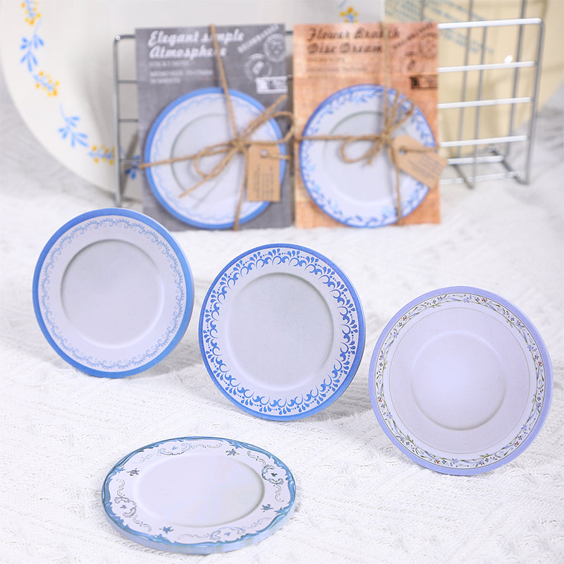 “The Bowls” 30 Sheets Cute Saucer Stickers Paper Stickers