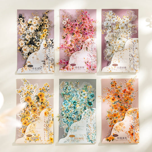 "Floral Expansion" 10pcs Large Sized Flower Stickers