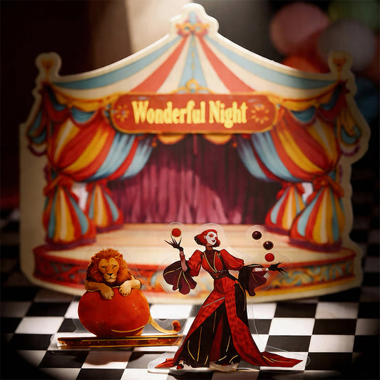 "Wonderful Night" Circus Themed Journal Stickers