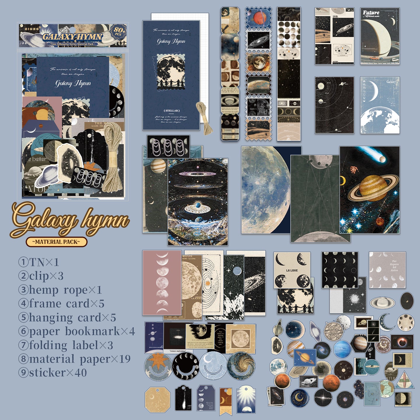 "Time Silhouette" Journal Supplies Pack for Starters