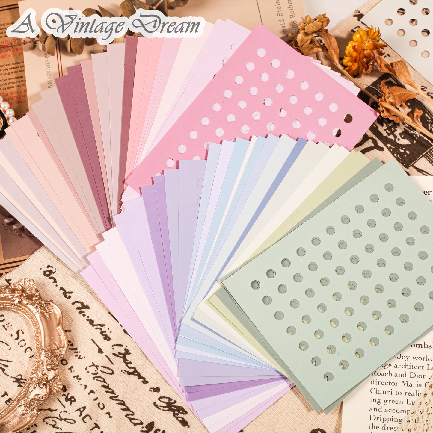 "Moonlit Begonia" 10pcs Deco Papers