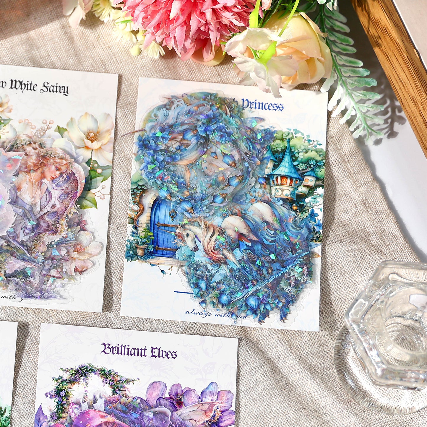 "Magic Garden" 30pcs Shiny Stickers Witchy & Fairy Stickers