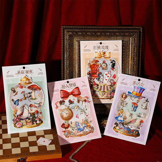 "Dreaming in Wonderland" Alice in Wonderland PET Stickers