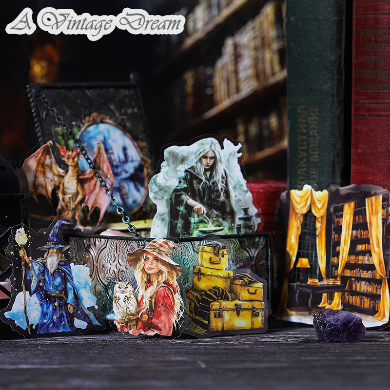 "Wizard School" 25pcs HP Vibe PET Stickers