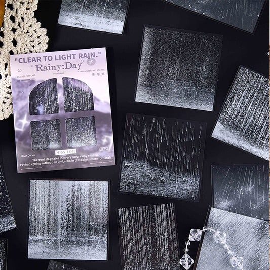 "Rainy Day" 20pcs PET Stickers