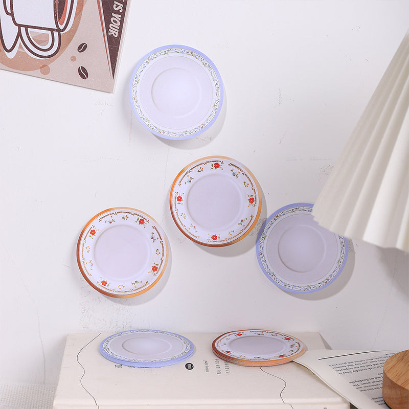 “The Bowls” 30 Sheets Cute Saucer Stickers Paper Stickers