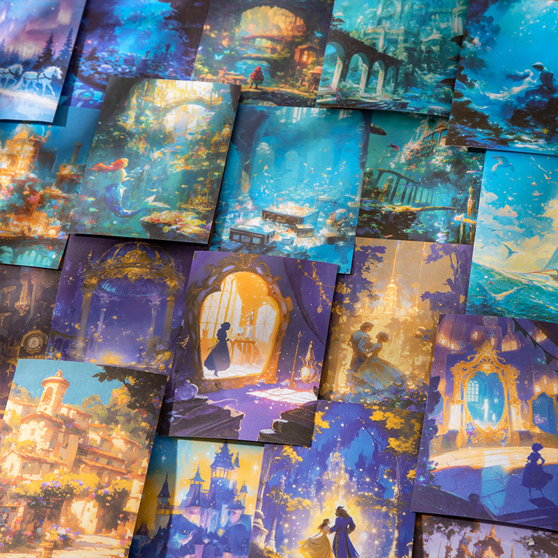 "Beauty Dream" 10pcs Fairytale Washi Background Stickers