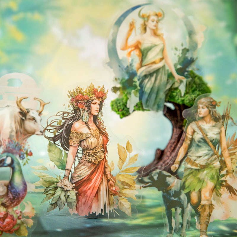 "European Goddess" PET Stickers 15pcs in