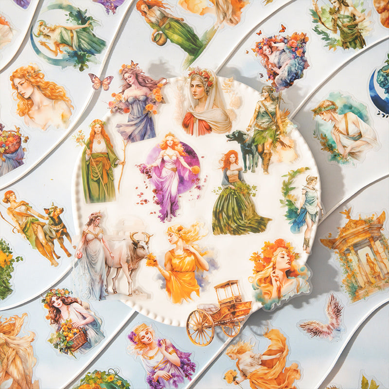 "European Goddess" PET Stickers 15pcs in
