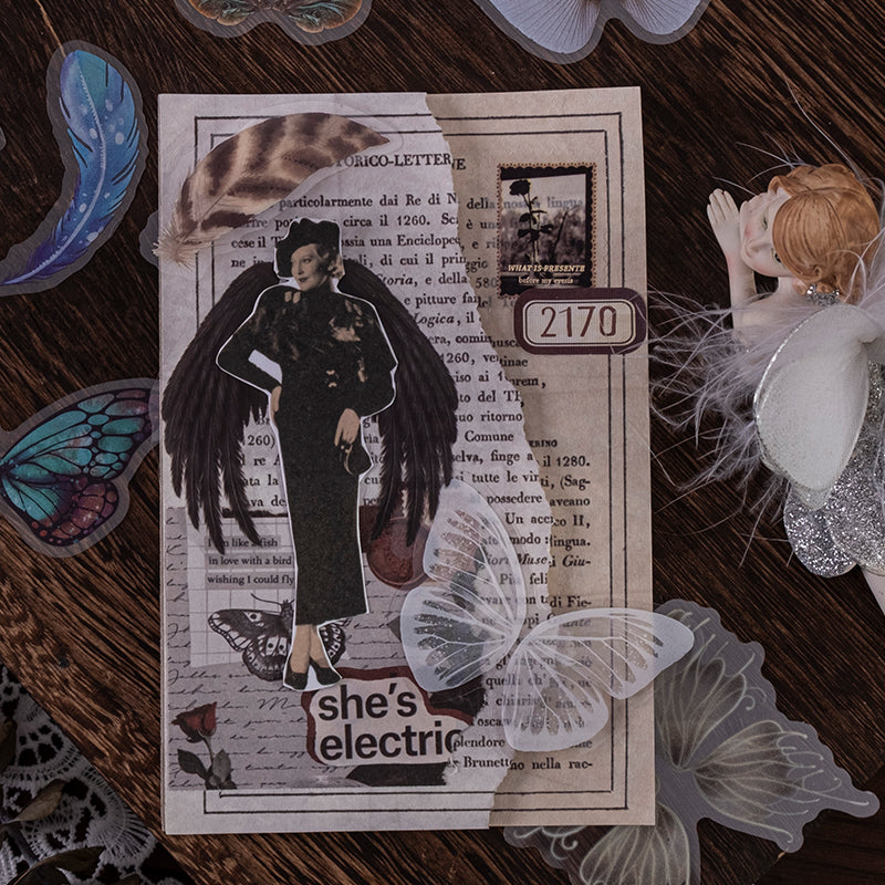 "Wings Collector" 45pcs PET Wings Stickers