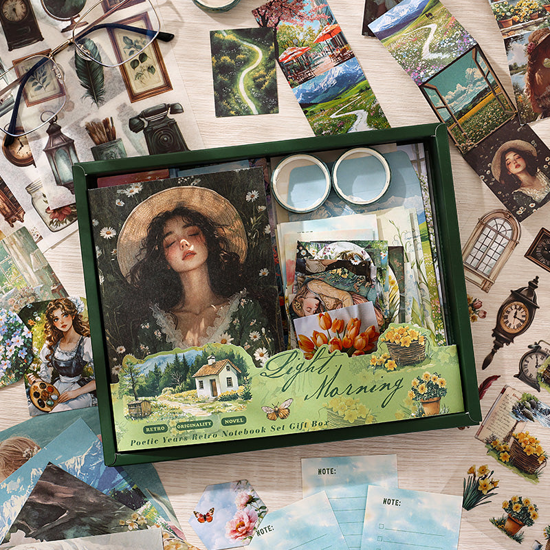 "Poetic Years" Scrapbooking Kits for Starters 124pcs Different Supplies