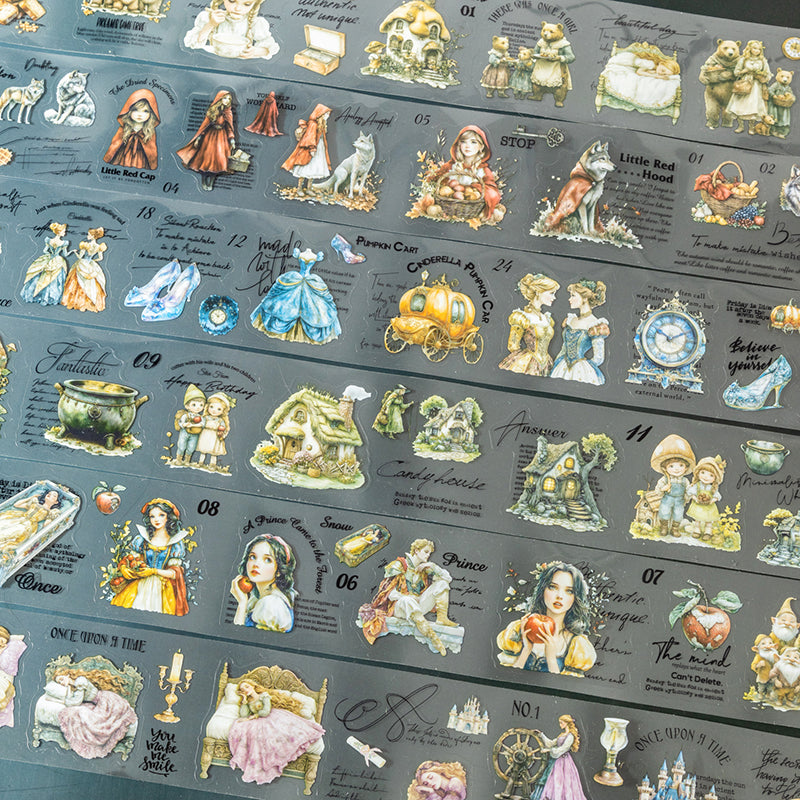 Dark Fairy Tale Pre-cut PET Tapes Princess Story Tales