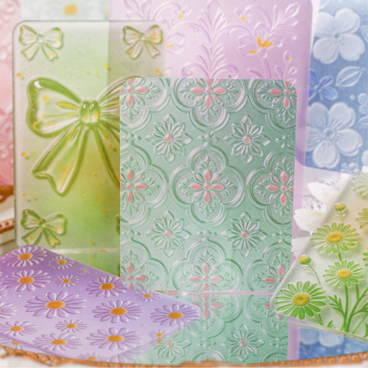 Glass-like Vellum Deco Papers for Scrapbooking 16pcs
