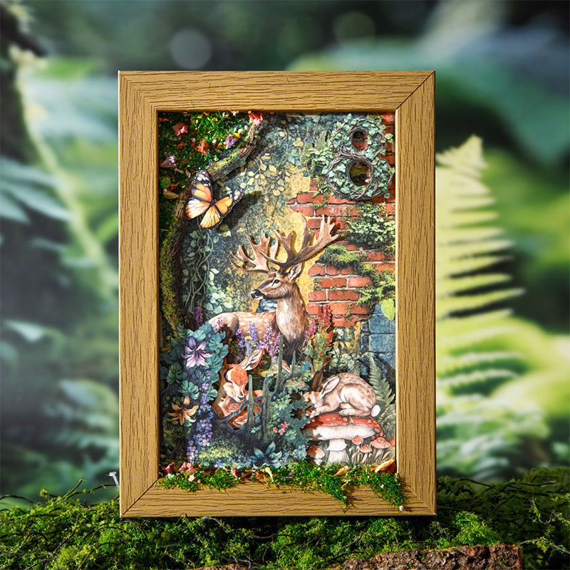 "Jungle Adventure" Mini Journal Supplies Pack 100pcs in Contain Stickers and Deco Papers