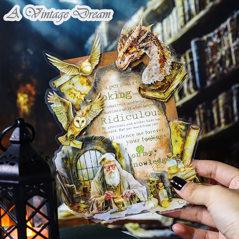 "Wizard School" 25pcs HP Vibe PET Stickers