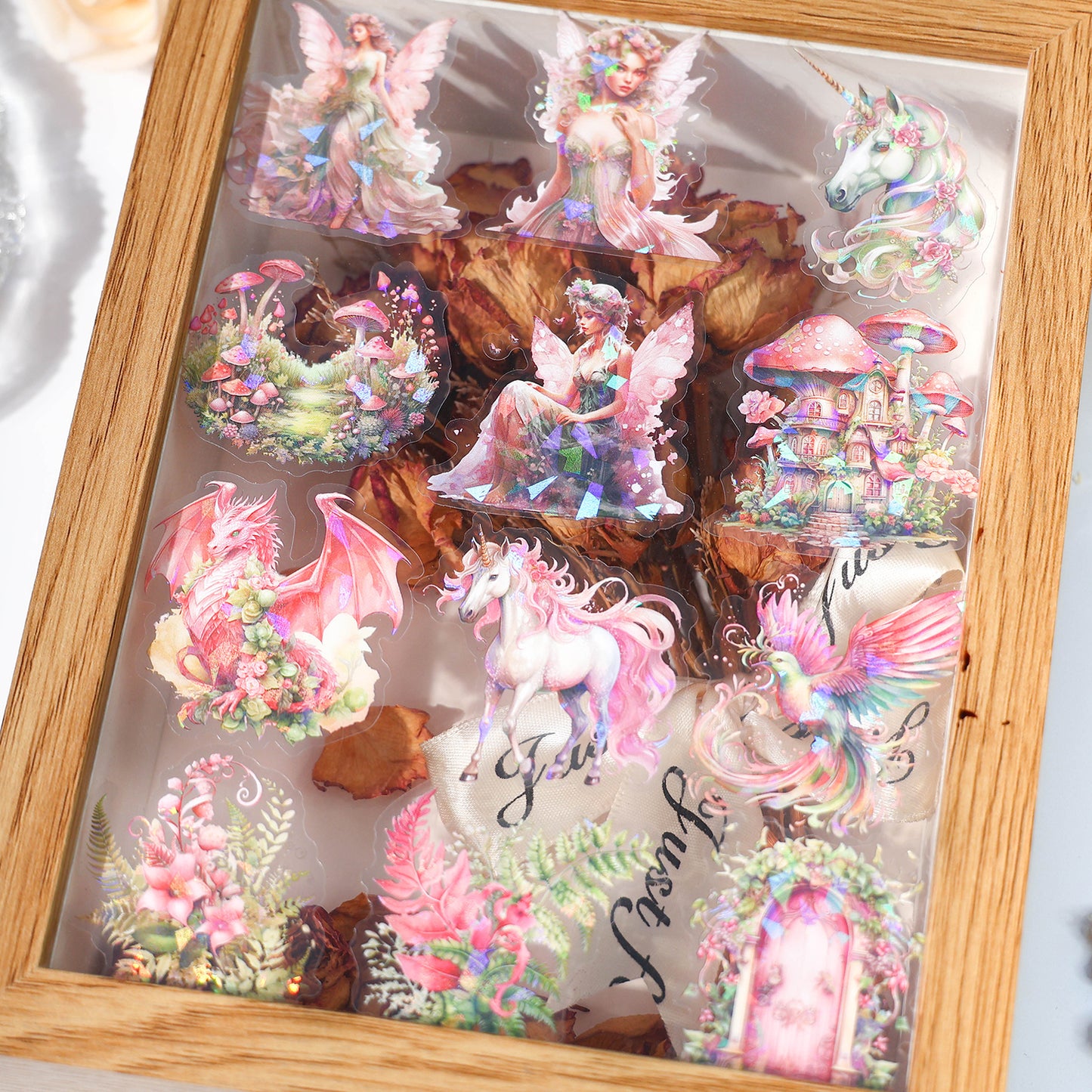 "Magic Garden" 30pcs Shiny Stickers Witchy & Fairy Stickers