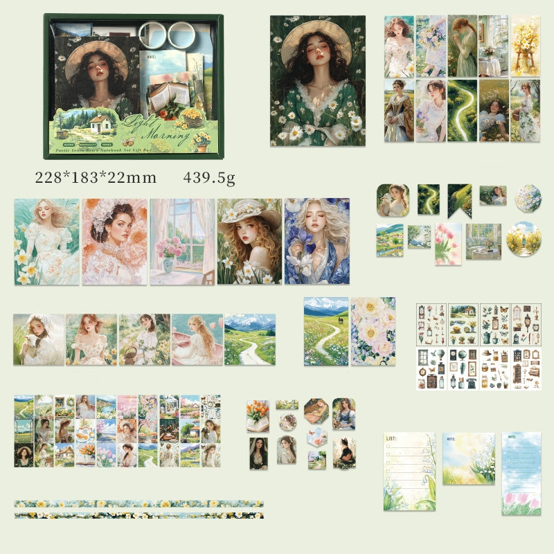 "Poetic Years" Scrapbooking Kits for Starters 124pcs Different Supplies