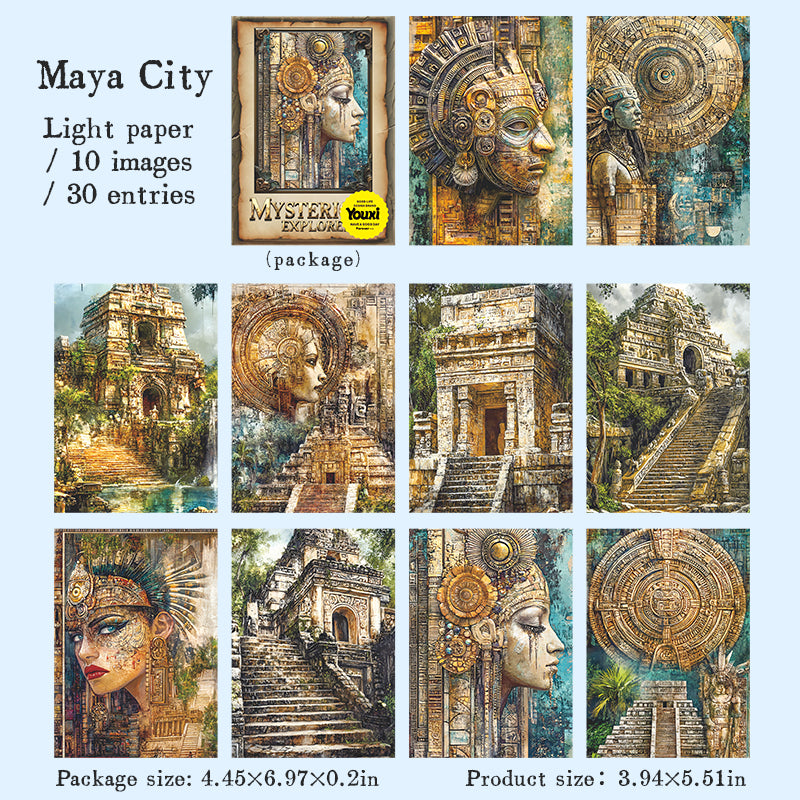 Mysterious Explorer 30 Sheets of Deco Papers Scrapbooking Papers