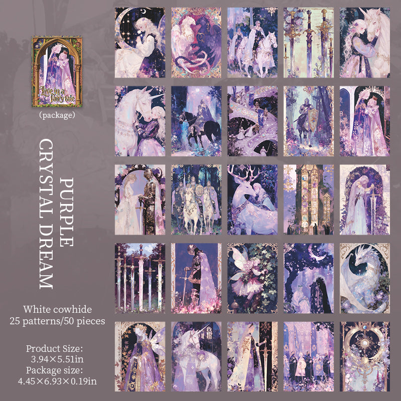 "Living in a Fairy Tale" 50 Sheets of Witchy Scrapbooking Papers
