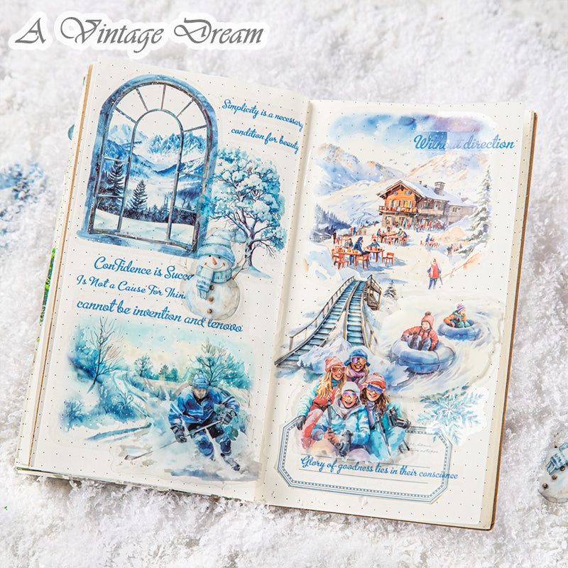 “The Fun of Winter” 25pcs PET Stickers no repeat