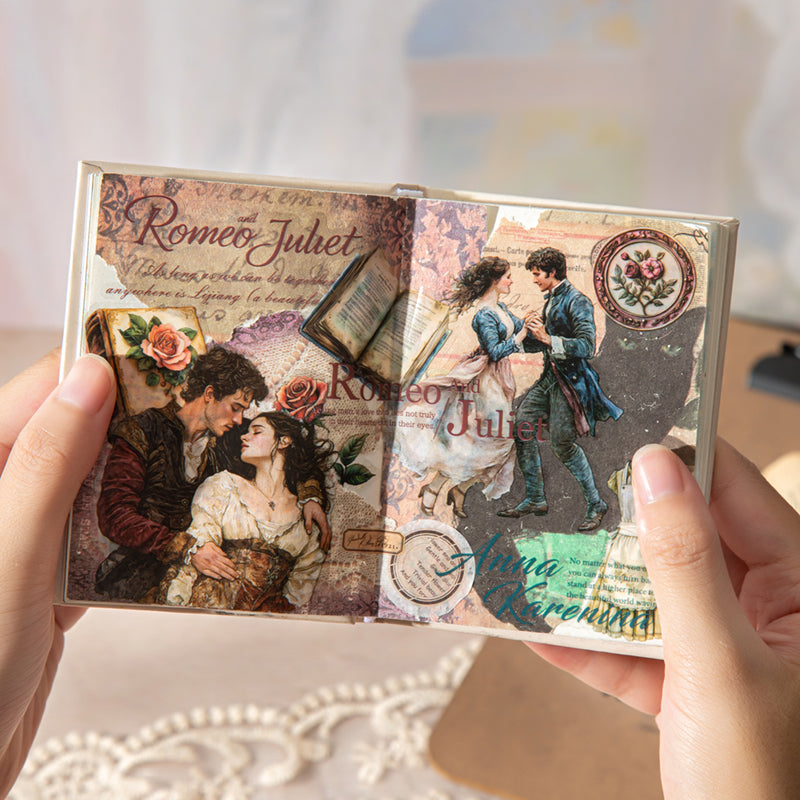 "Literary Story" 20pcs PET Stickers Decorative Stickers
