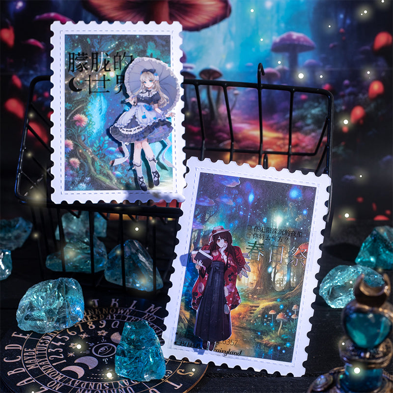 "Twilight Forest" Fairy Forest 10 Sheets of Stickers for Scrapbook Background