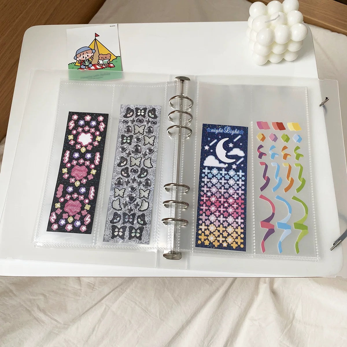 Organize Effortlessly! A5 Binders, Inserts, Tape Holders, Sticker & ATC Storage Set