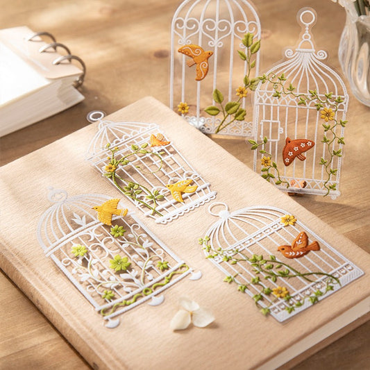 Flower Isle Veil PET Stickers Lace Garden Fence Stickers 10pcs in