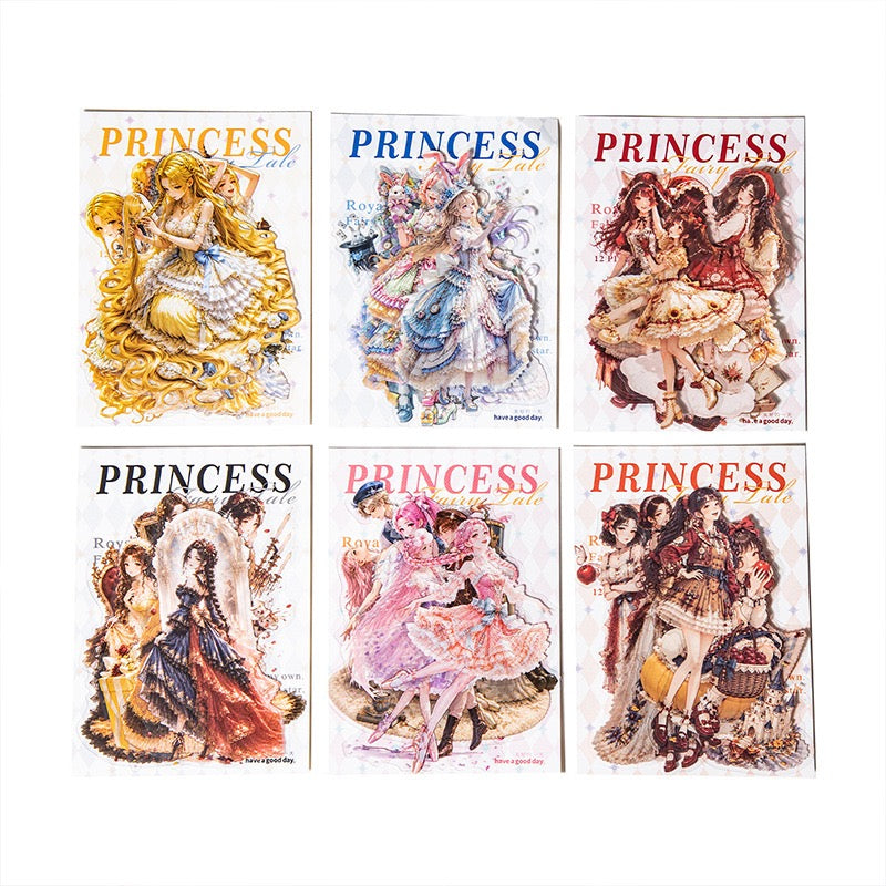 Princess Fairy Tales Large Sized PET Stickers for Journaling