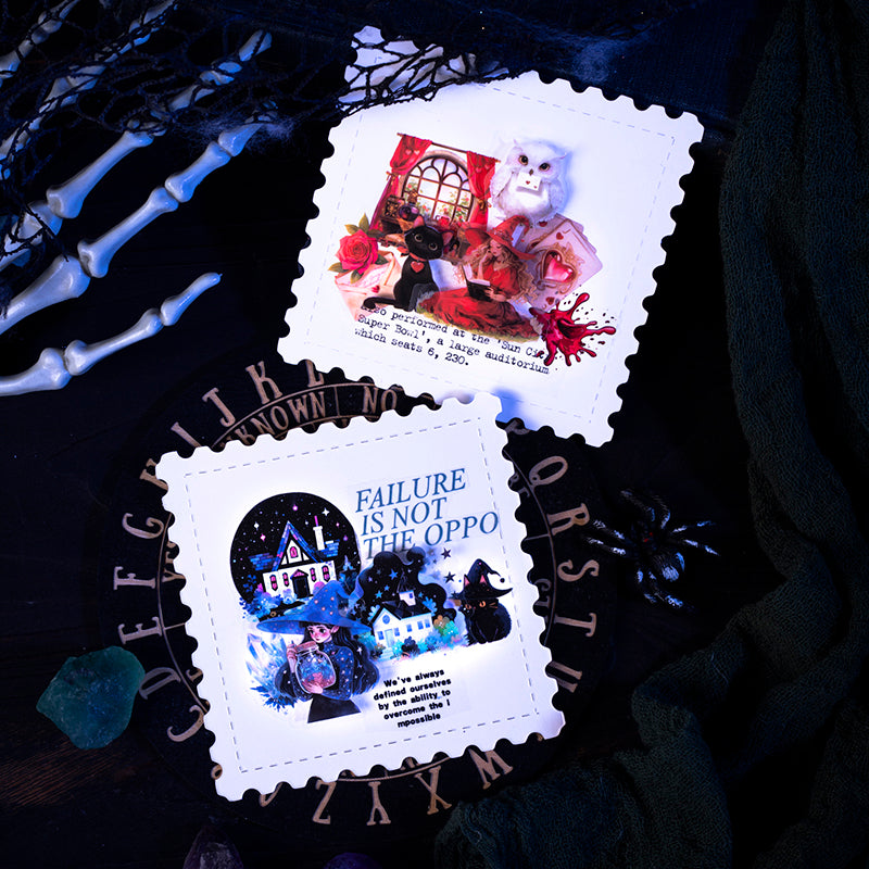 "The Witch's Magic Box" 50pcs PET Stickers in Aluminum Box