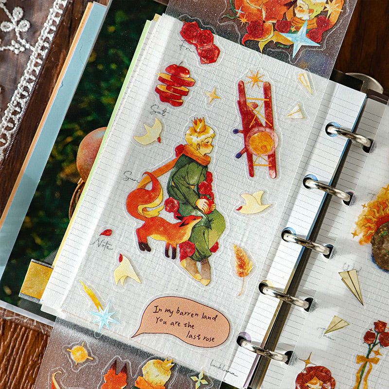 Rose Planet Frosted Masking Tapes The Little Prince Tapes