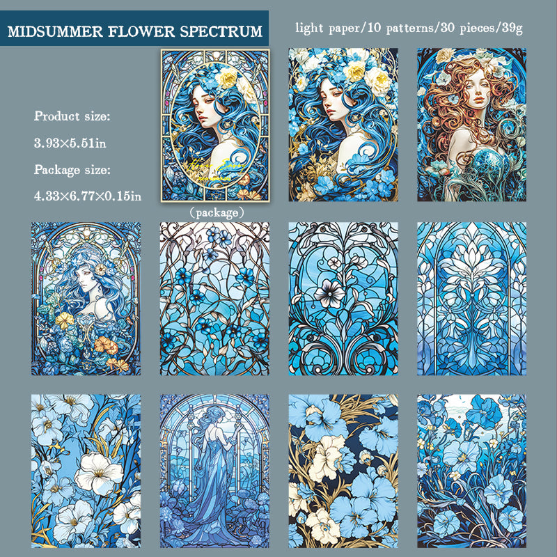 "The Envoy of Fairy" 30 Sheets of Scrapbooking Papers