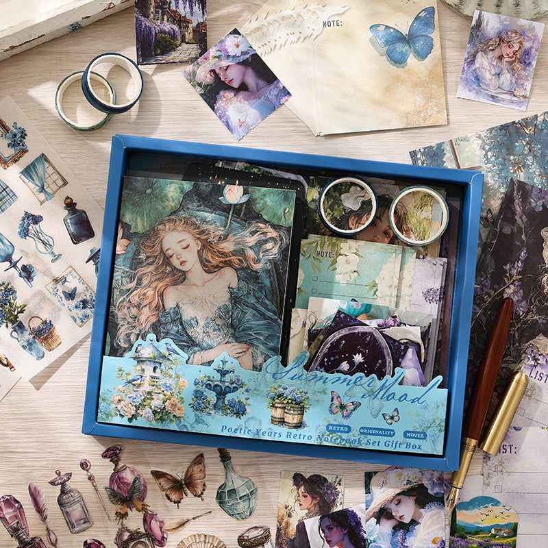 "Poetic Years" Scrapbooking Kits for Starters 124pcs Different Supplies