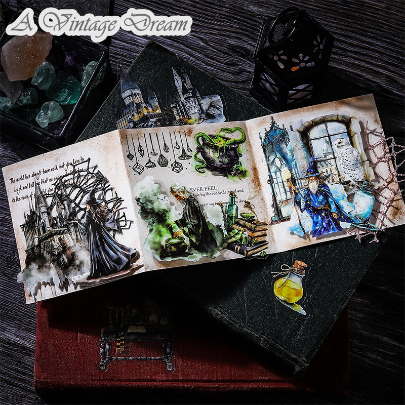 "Wizard School" 25pcs HP Vibe PET Stickers