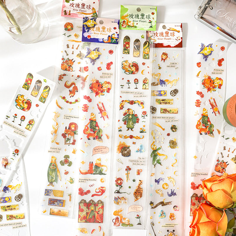 Rose Planet Frosted Masking Tapes The Little Prince Tapes