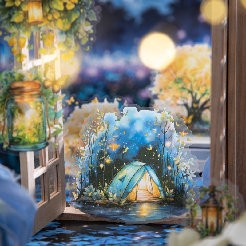 "Starry Sky Garden" 20pcs Stickers Bright Colour Stickers