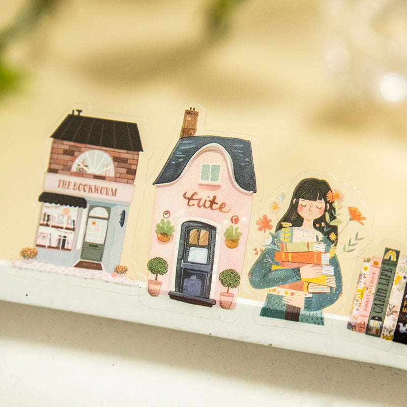 “A Leisure Home” Cute Miniature Stickers Pre-cute 2 Sheets in