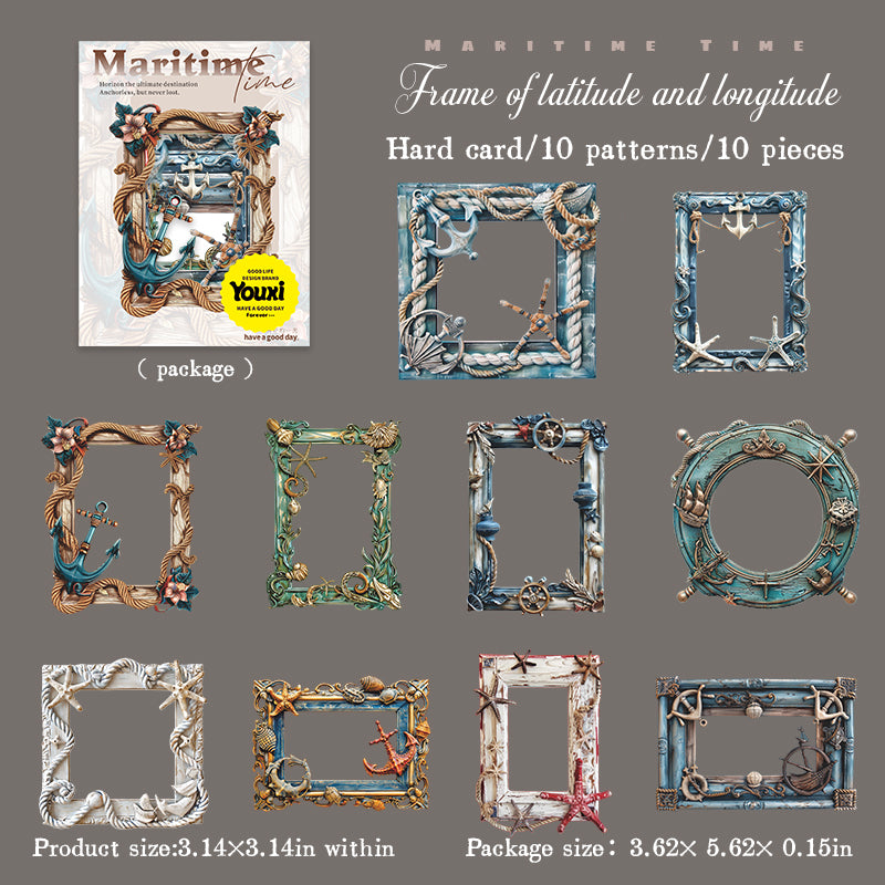 Maritime Card Stickers 10 Sheets in