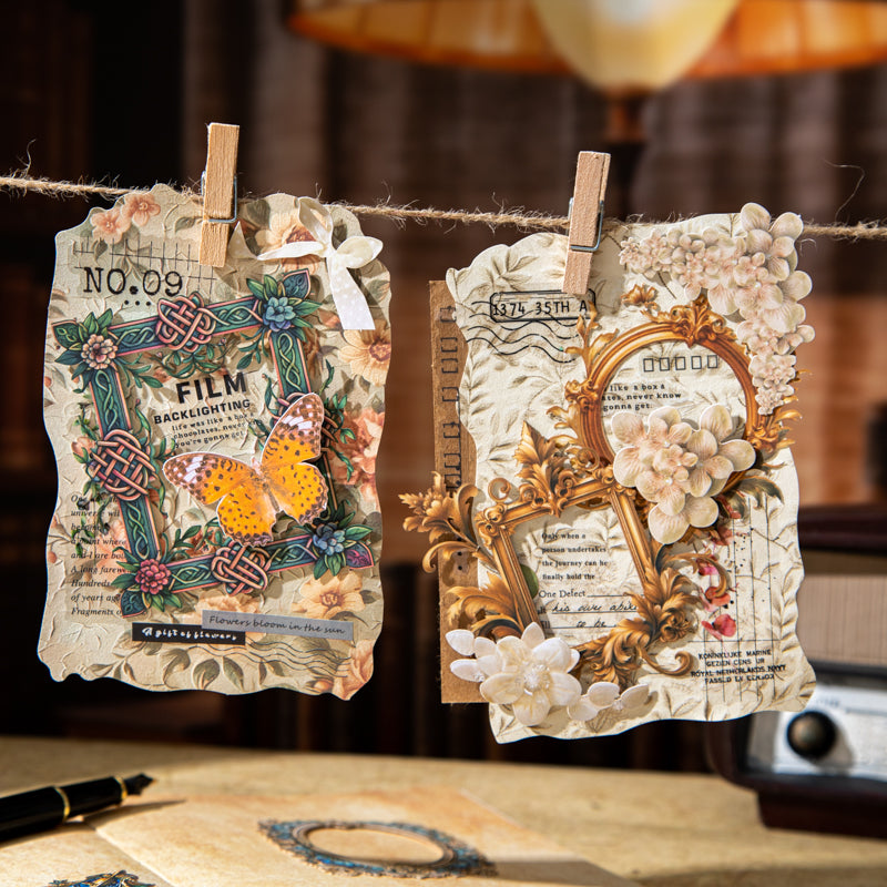 "Medieval Heraldry" 10pcs Card Board Stickers for Journaling Decoration