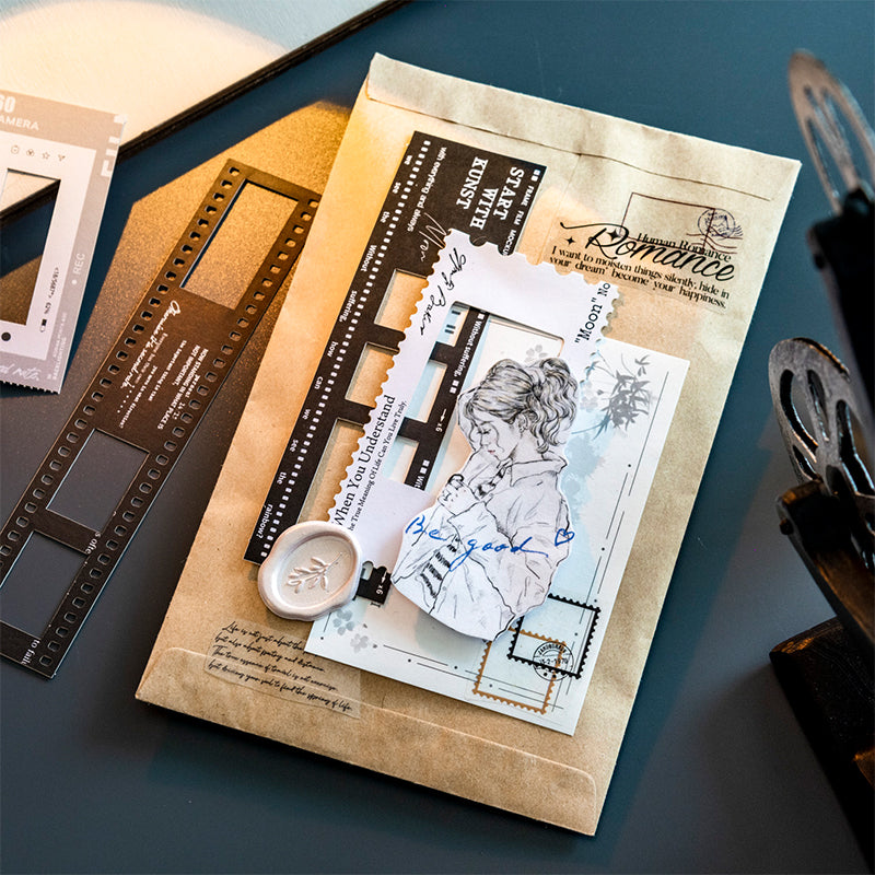 "Watch a Movie" 10pcs Large Sized Film Stickers Card Board Stickers