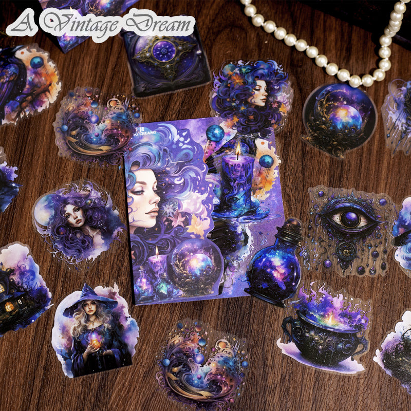 "Magical Fantasy" 40pcs Witchy Vibe PET Stickers
